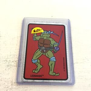 1988 Teenage Mutant Ninja Turtles Leonardo Prism Sticker RARE MINT